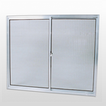 Janela de Correr 2 Folhas 100X100cm Canelada Slim Líder UN