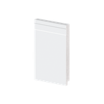 Rodapé Frisado 20cm com 2,40m Arquitech UN