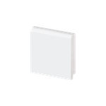 Rodapé Boleado 7cm com 2,40m Branco Arquitech UN