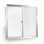 Janela de Correr 2 Folhas 100X100cm Slim Aluvid UN