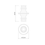 Conector para 2 Engates Rápidos 78503/000 Tramontina UN