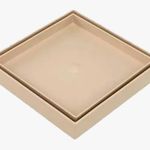 Ralo Oculto Quadrado 15X15cm Bege Astra UN