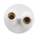 Plafon Duplo 2xE27 Branco Demi UN
