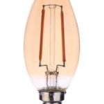 Lâmpada LED de Filamento Vela Ambar 2W 220V 2200K Llum UN