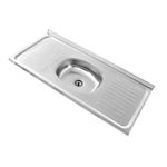 Pia Inox 1,20M Prata Escovada Amandy UN