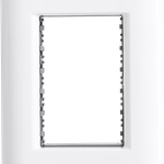 Placa 3 Postos 4X2 Giz Branca com Suporte Tramontina UN