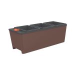 Vaso Triplo Autoirrigável 10,5L Marrom Tramontina UN