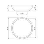 Vaso Baixo Europa 41cm Areia Japi UN