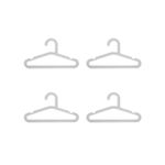 Conjunto Cabides Light Mini Branco 4 Peças Ou UN