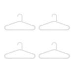 Conjunto 4 Cabides Light Branco Ou UN