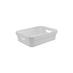 Caixa Organizadora Cube Branca Baixa P 4,8 Litros Ou UN
