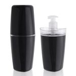Conjunto Tule para Banheiro 2 Peças Preto Ou UN