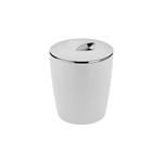 Lixeira Cromo Vitra Branca 5 Litros Ou UN