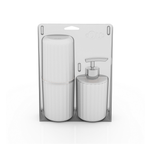 Conjunto Groove para Banheiro 2 Peças Branco Fosco Ou UN