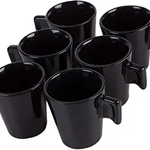 Mini Caneca em Cerâmica Black 6 Peças 80Ml Mimo UN