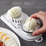 Cortador de Ovo com Fatiador Inox Duplo Clink UN