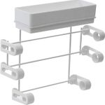 Suporte de rolos e temperos Grande Branco Metaltru UN