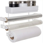 Suporte de rolos e temperos Grande Branco Metaltru UN