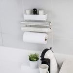 Suporte de rolos e temperos Grande Branco Metaltru UN