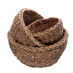 Conjunto de Cestas Redondas em Fibra Natural L’Hermitage UN