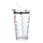 Coqueteleira em Vidro com Canudo 455Ml Dynasty UN