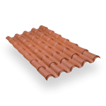 Telha Colonial em PVC 2,30x0,88m Cerâmica Itec Indústria UN