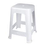 Banqueta Plástica Branca Mor UN