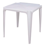 Mesa Plástica Quadrada Branca 15151001 Mor UN