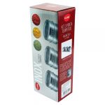 Kit 3 Porta Temperos Inox Magnético Clink UN