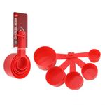 Kit 5 Colheres de Medida Vermelho Clink UN