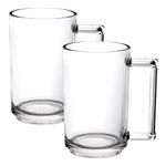 Jogo de 2 Canecas Berlin em Vidro 330Ml Dcasa UN