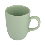 Caneca Semarang em Cerâmica 260Ml Verde Brilhante L'hermitage UN