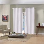 Cortina Pratika 2,60m x 1,70m Branca Lisa Slim Bella Janela UN