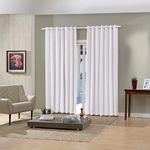 Cortina Pratika 3,60m x 2,50m Branca Lisa Slim Bella Janela UN