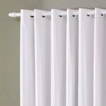 Cortina Pratika 3,60m x 2,50m Branca Lisa Slim Bella Janela UN