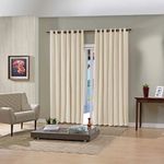 Cortina Pratika 3,60m x 2,50m Areia Lisa Slim Bella Janela UN