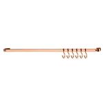 Barra de Piatina 30cm com 6 ganchos Rosé Gold Future UN