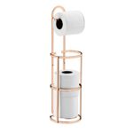 Suporte para Papel Higiênico de Chão Rosé Gold Future UN