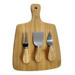 Conjunto para Queijo 4 Peças em Bambu Dynasty UN