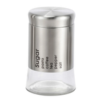 Pote Redondo para Açucar em Inox e Vidro 600Ml Dynasty UN