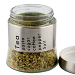 Pote Redondo para Chá em Inox e Vidro 400Ml Dynasty UN