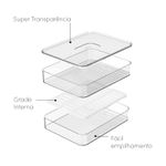 Porta Frios Duplo Clear Fresh Transparente Ou UN