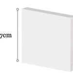 Rodapé Slim Liso 7cm com 2,40m Arquitech UN