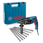 Martelete Perfurador GBH 2-24D 820W + 7 Acessórios Bosch UN