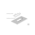 Canal Organizador Inox Sobrepor Scotch Brite 45X18 Cm Tramontina UN