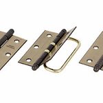 Dobradiça Cromada para Porta Camarão 3.1/2X2.5/16 União Mundial UN