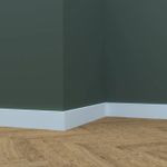 Rodapé de EVA Autocolante 7cm com 10M Branco Meu Rodapé UN