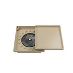 Ralo Oculto Quadrado 10x10cm Bege Astra UN