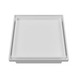 Ralo Oculto Quadrado 10x10cm Branco Astra UN