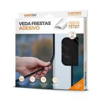 Veda Frestas Adesivo 4Mm Preto 6M Comfot Door UN